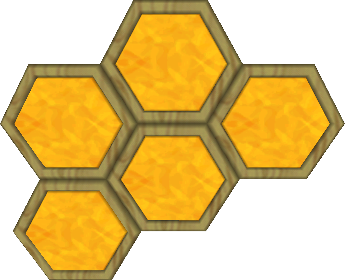 Golden Honeycomb Texture PNG Image