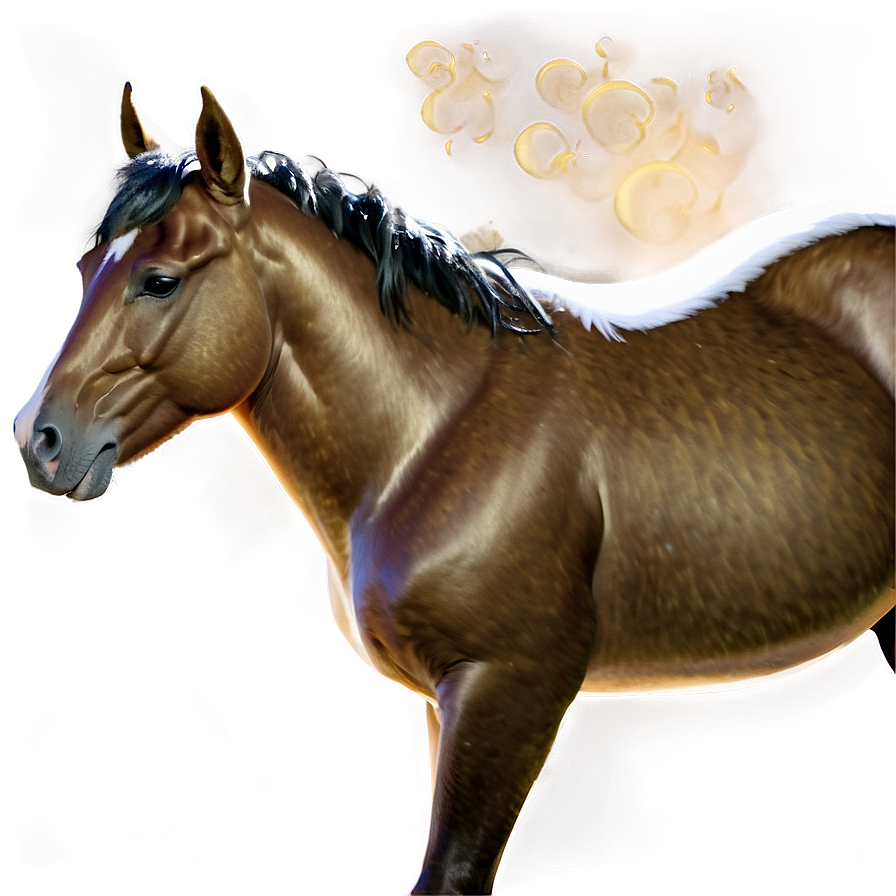 Golden Horse Png Xwr PNG Image