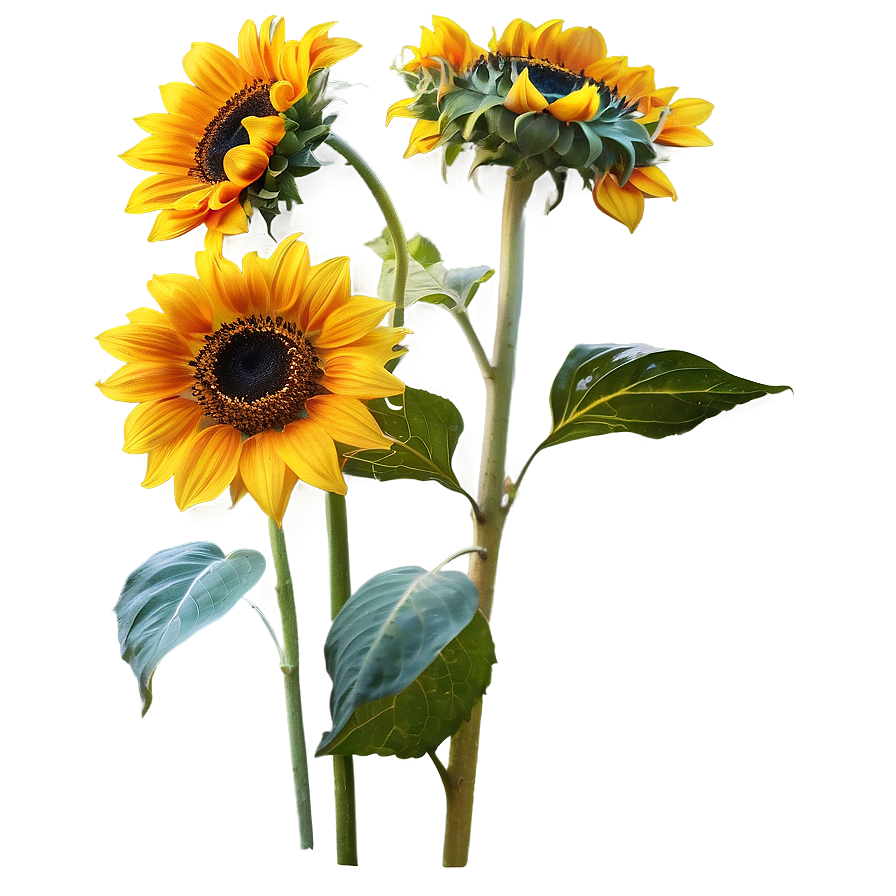 Golden Hour Sunflower Png 05252024 PNG Image