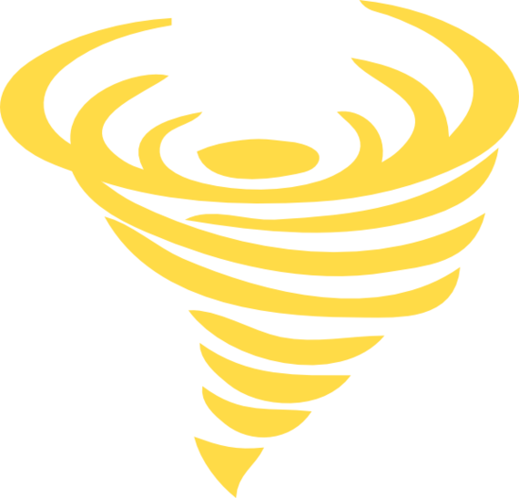 Golden Hurricane Icon PNG Image