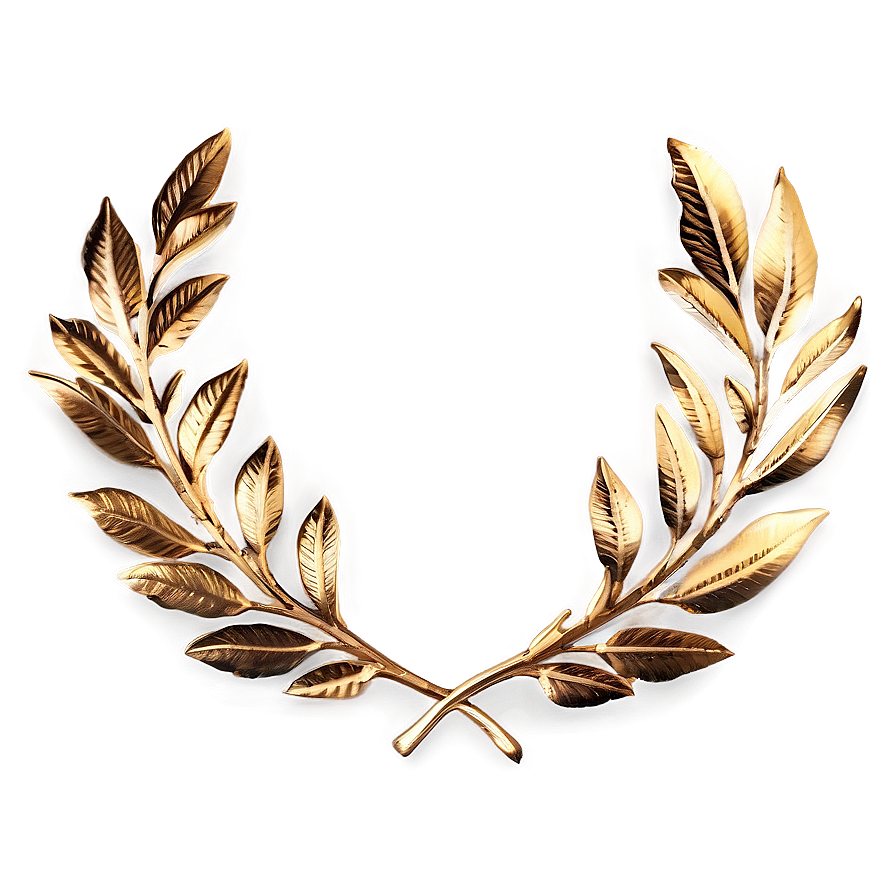 Golden Laurel Png Cey74 PNG Image