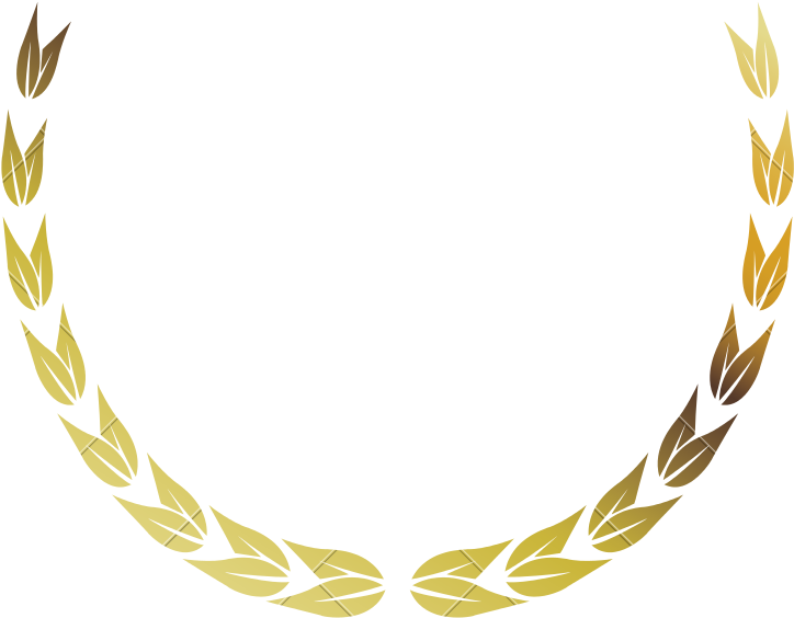 Golden Laurel Wreath Graphic PNG Image