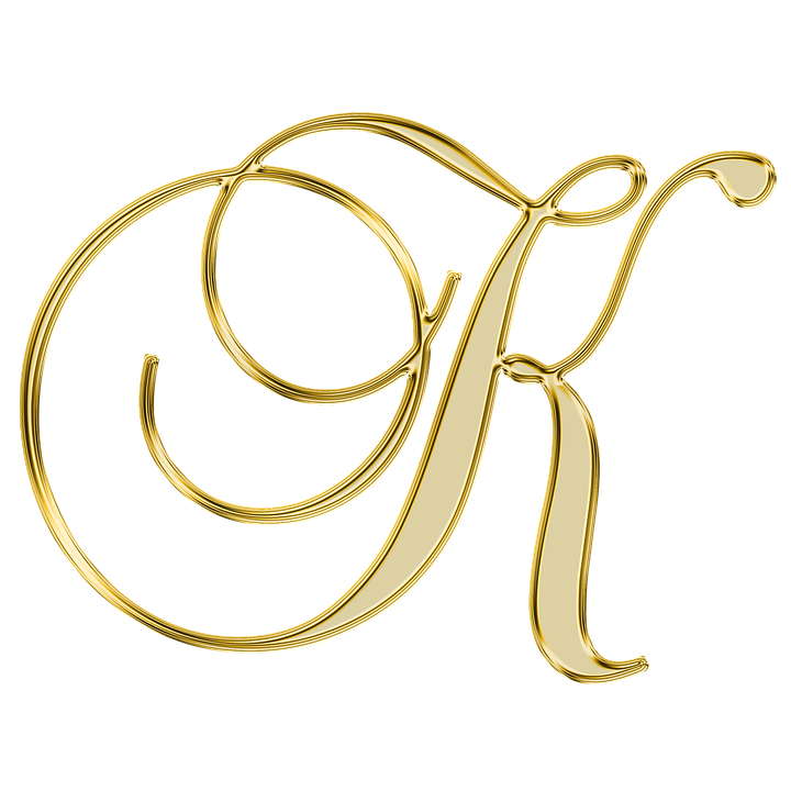 Golden Letter A PNG Image