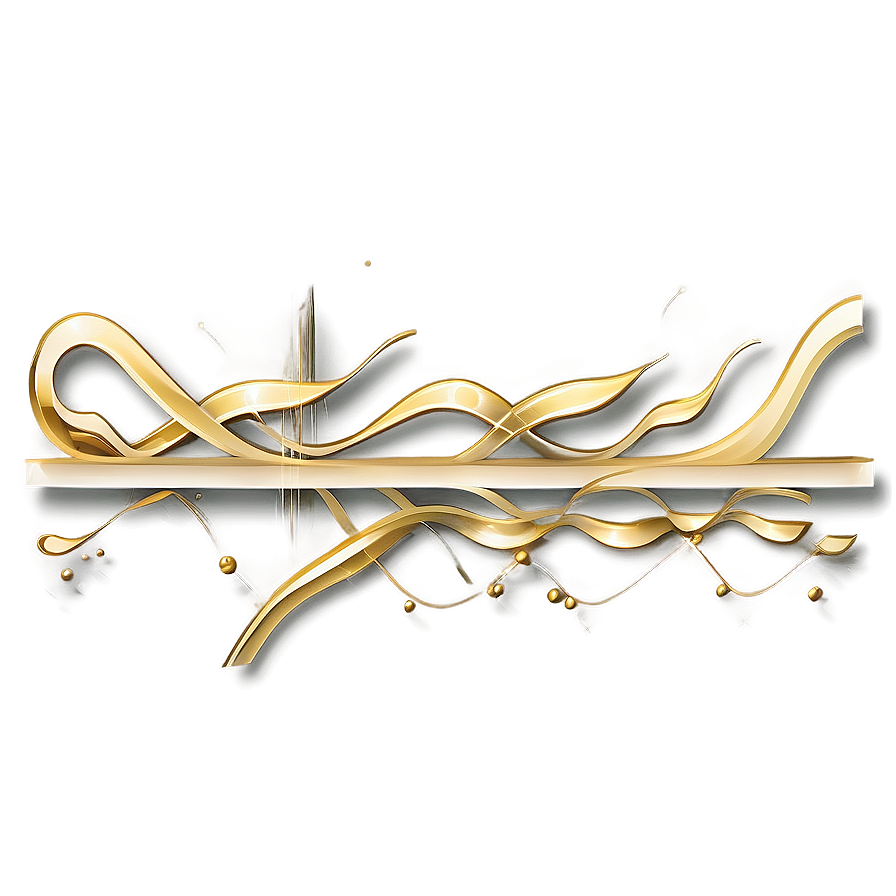 Golden Line Abstract Png Aqi29 PNG Image