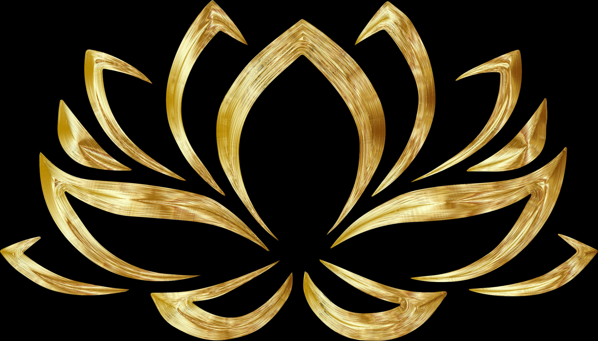 Golden_ Lotus_ Symbol_ Artwork PNG Image