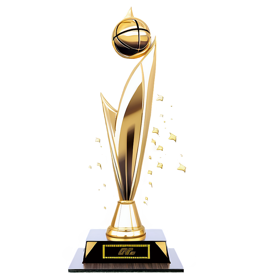 Golden Nba Finals Trophy Png Vqe PNG Image