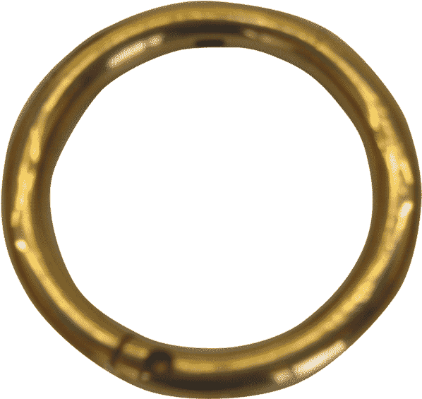 Golden Nose Ring Isolated PNG Image