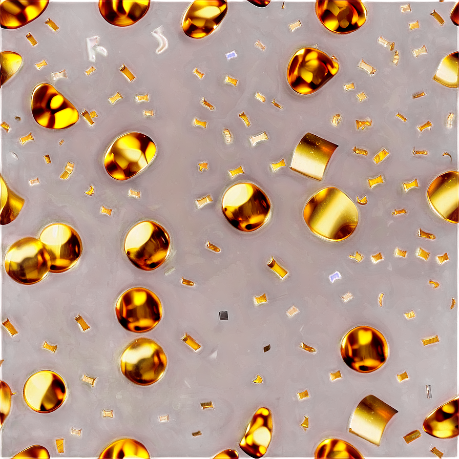 Golden Party Confetti Png 55 PNG Image