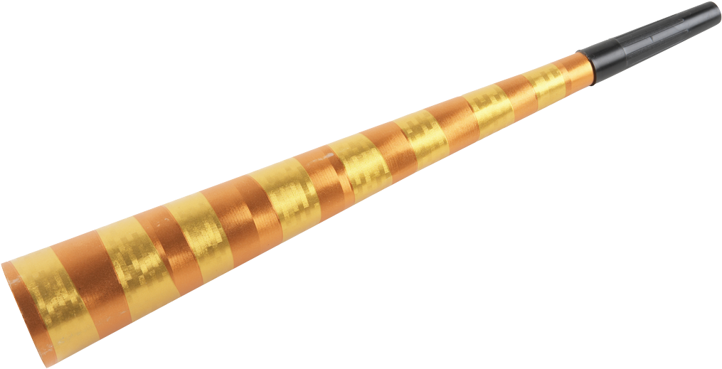 Golden Party Horn PNG Image