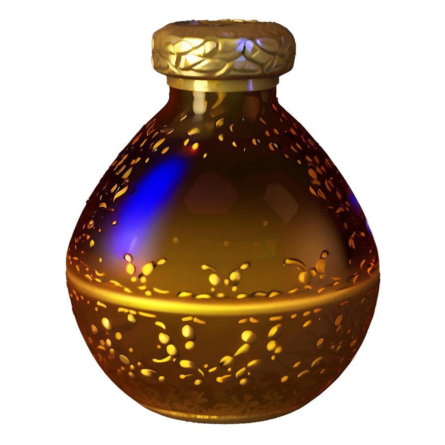 Golden Potion Bottle Png Gxl PNG Image