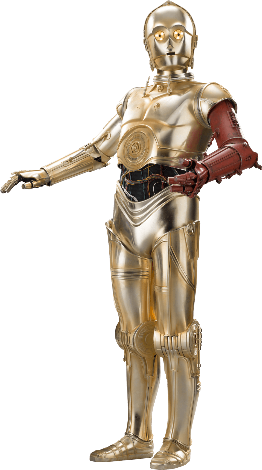 Golden Protocol Droid Star Wars PNG Image