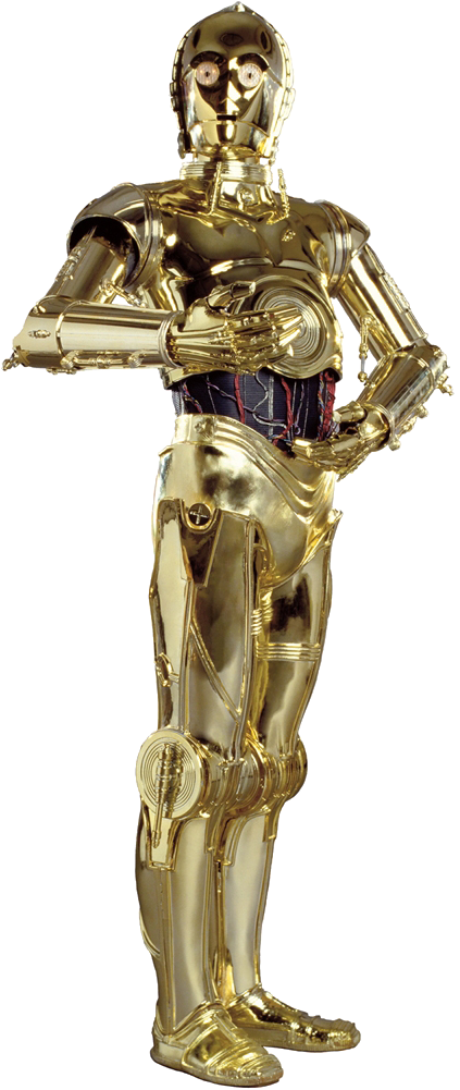 Golden Protocol Droid Star Wars PNG Image