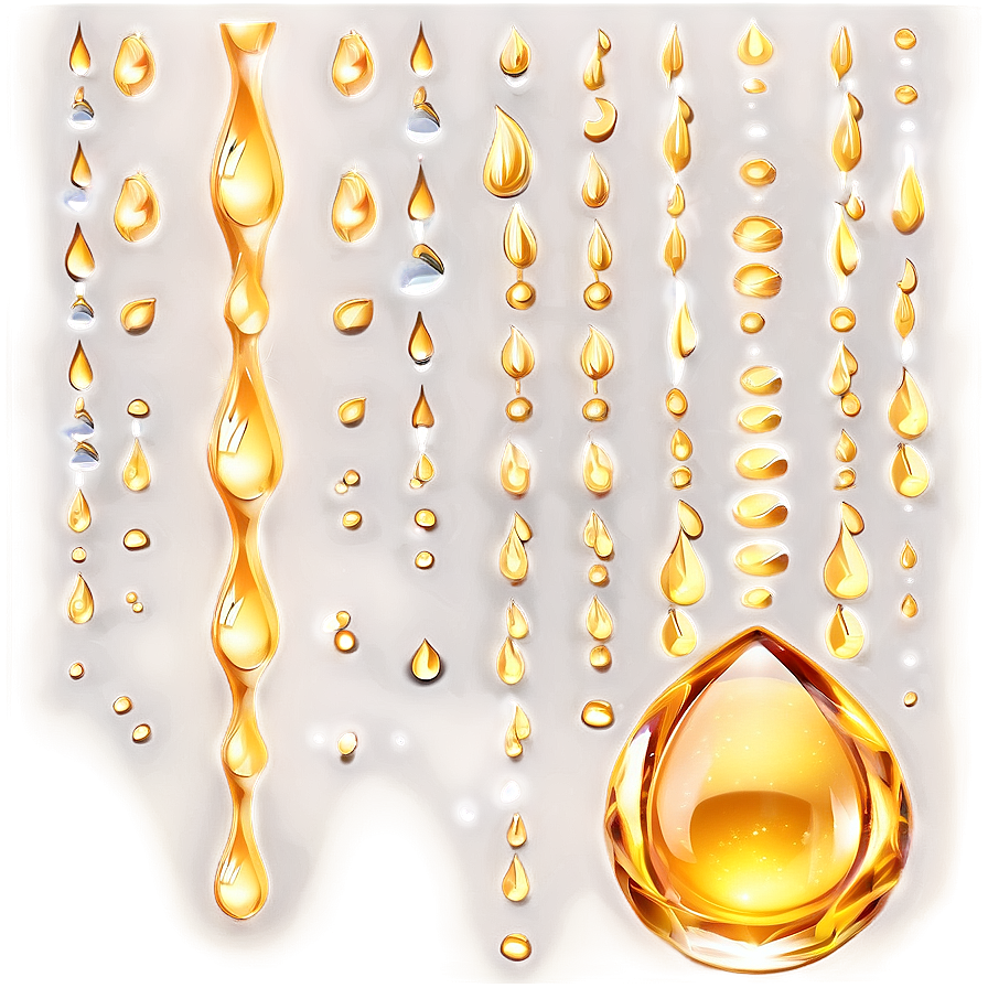 Golden Raindrop Png 89 PNG Image