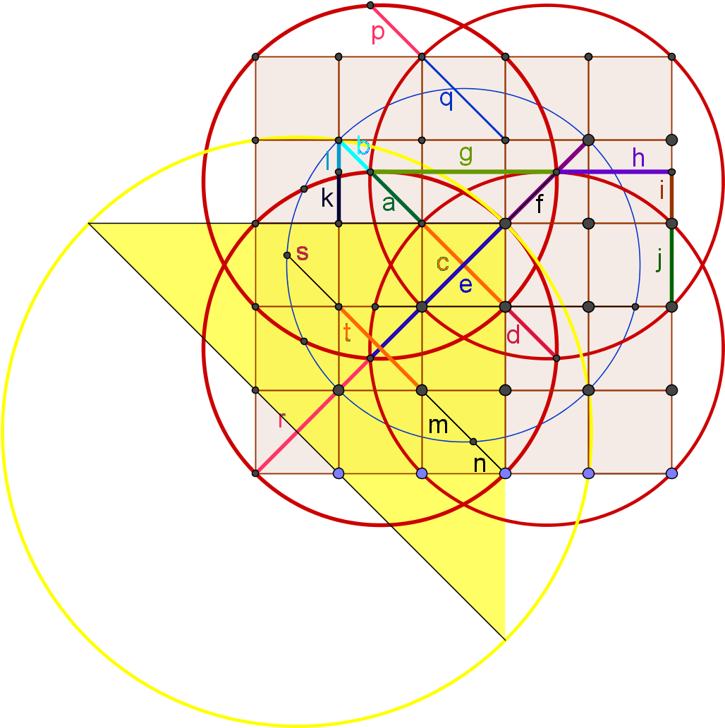 Golden Ratio Geometry Overlay PNG Image