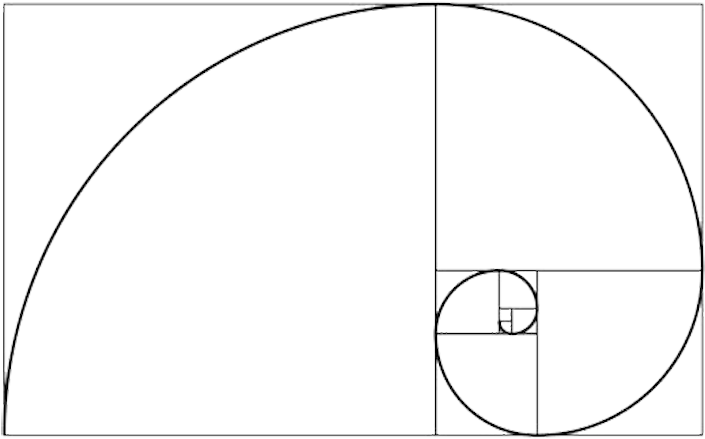 Golden Ratio Spiral.png PNG Image