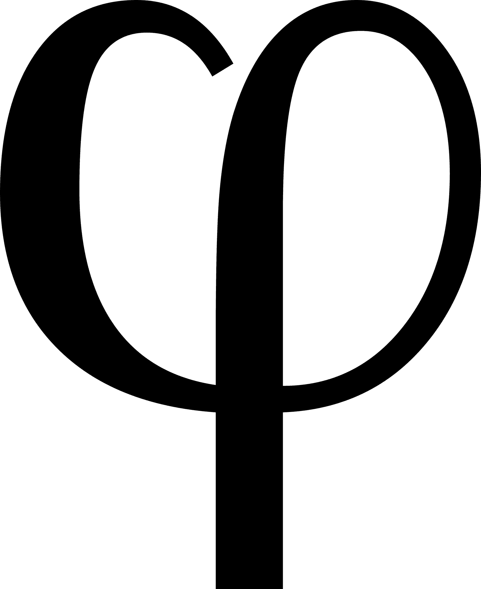 Golden Ratio Symbol Phi PNG Image