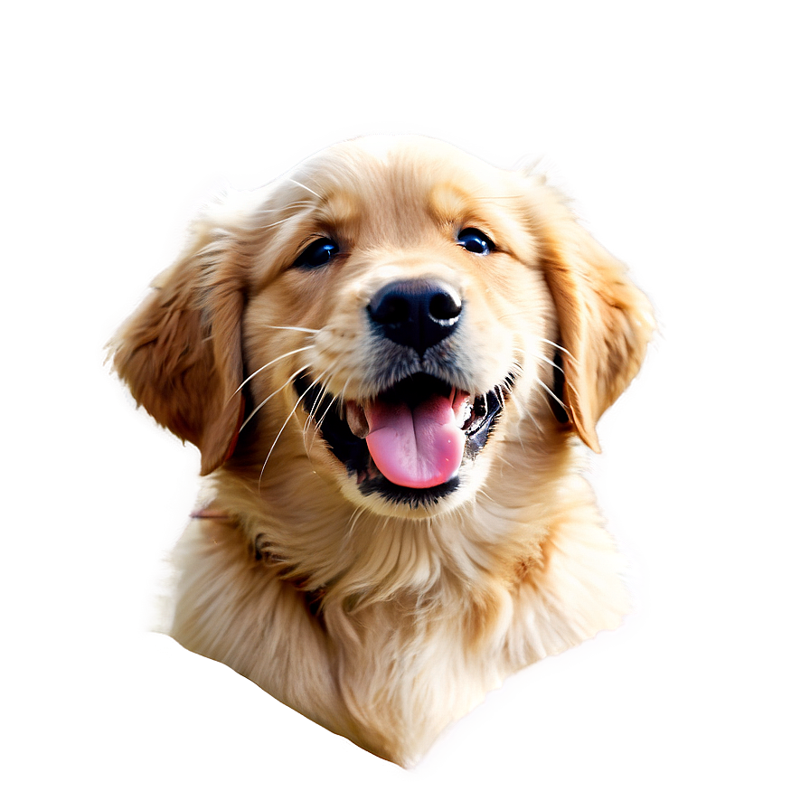 Golden Retriever Puppy Winking Png 06252024 PNG Image