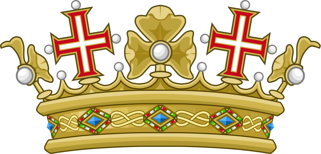 Golden Royal Crown Vector PNG Image