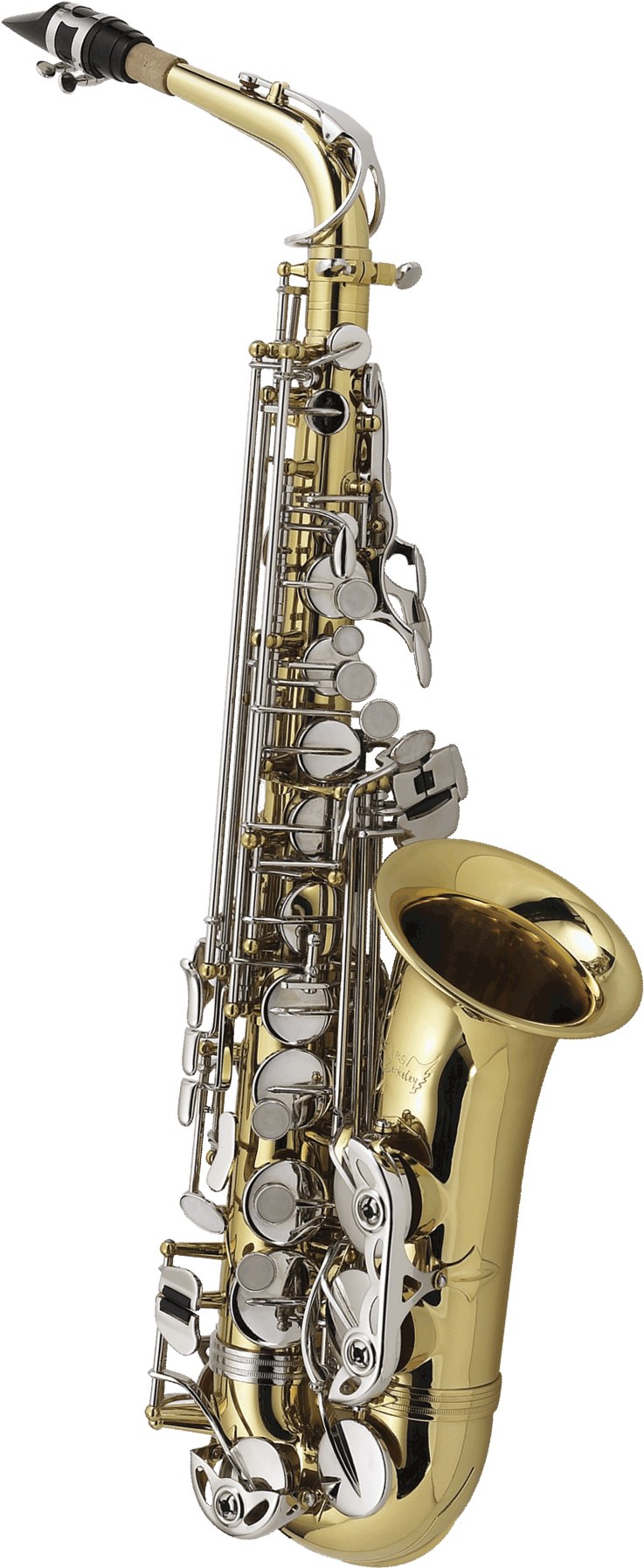 Golden_ Saxophone_ Isolated_ Background PNG Image