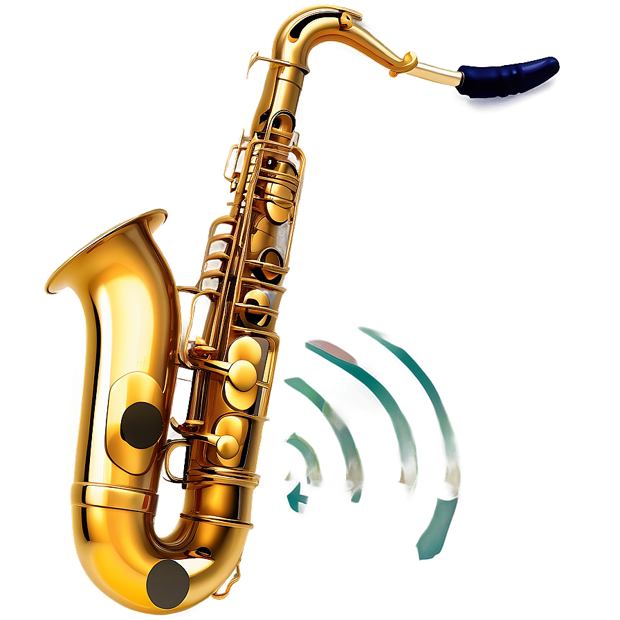 Golden Saxophone Jazz Png Vyq60 PNG Image