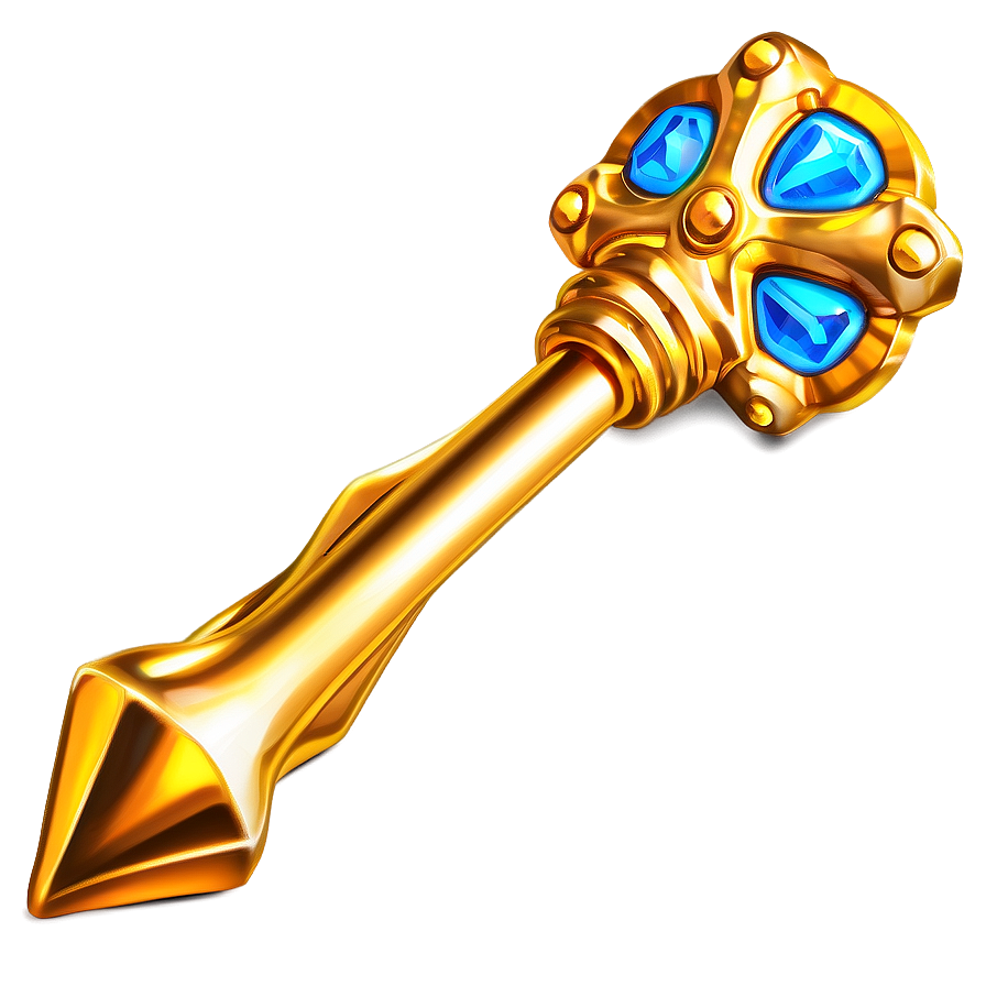 Golden Scepter Png Qyl PNG Image