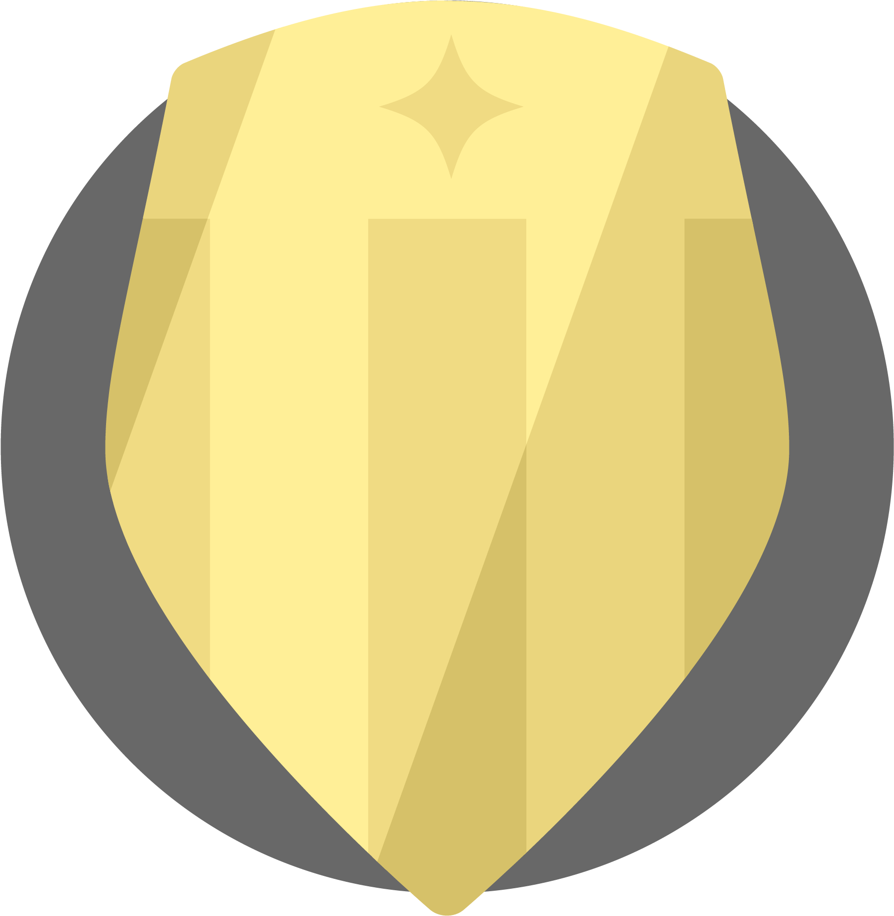 Golden Shield Icon PNG Image