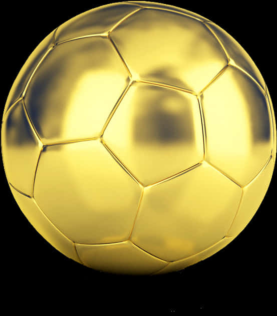 Golden Soccer Ball Image PNG Image