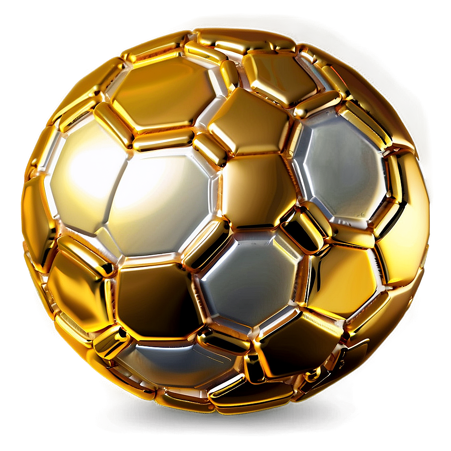 Golden Soccer Ball Png Wid28 PNG Image