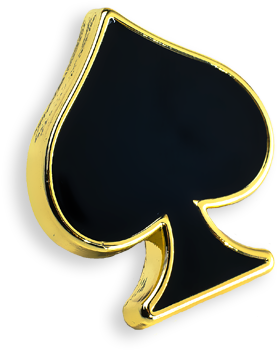 Golden Spade Suit Icon PNG Image