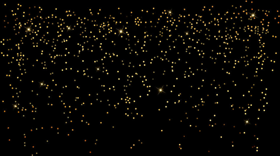 Golden Sparkle Confetti Background PNG Image