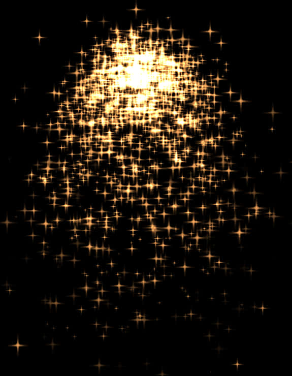 Golden Sparkle Glow Background PNG Image