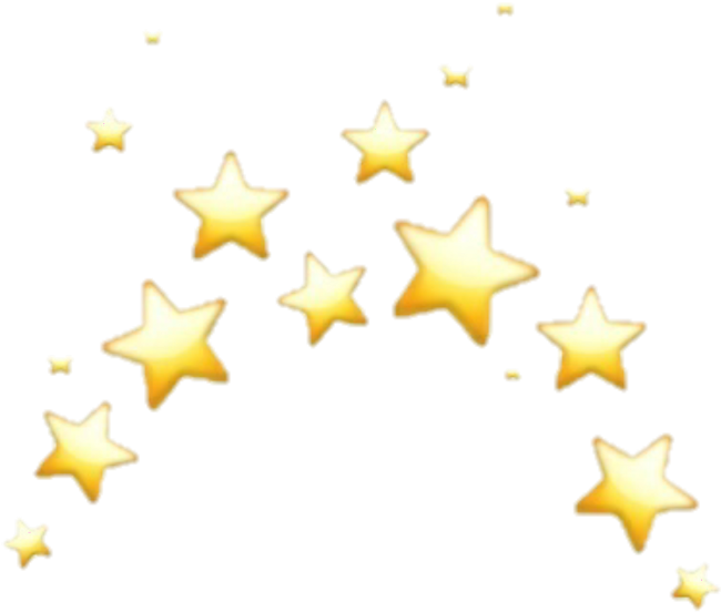 Golden Sparkling Stars Background PNG Image