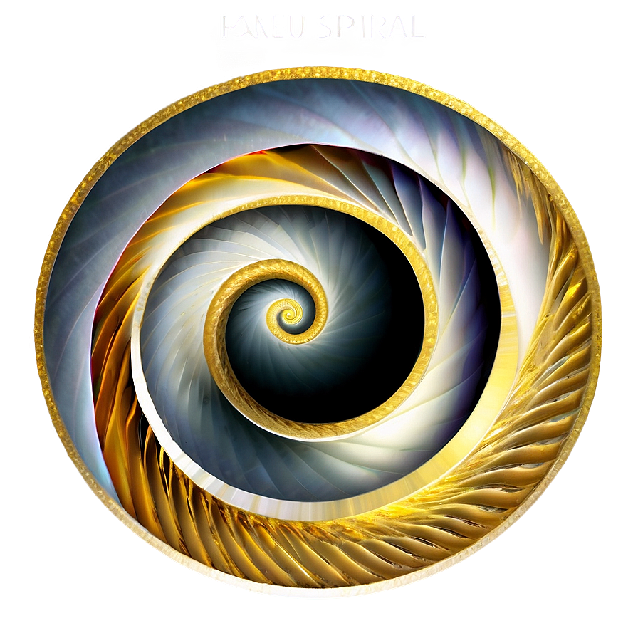 Golden Spiral Illustration Png Uwb77 PNG Image