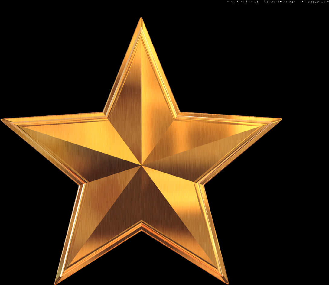 Golden Star Award Graphic PNG Image