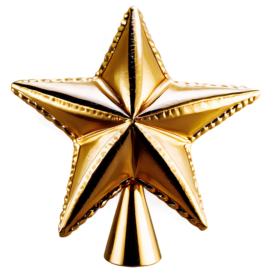 Golden Star Christmas Tree Topper Png 49 PNG Image