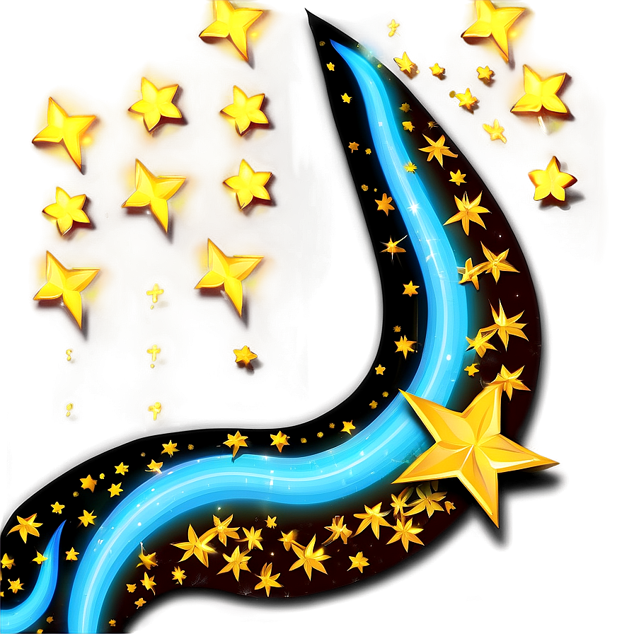 Golden Star Design Png Vml20 PNG Image