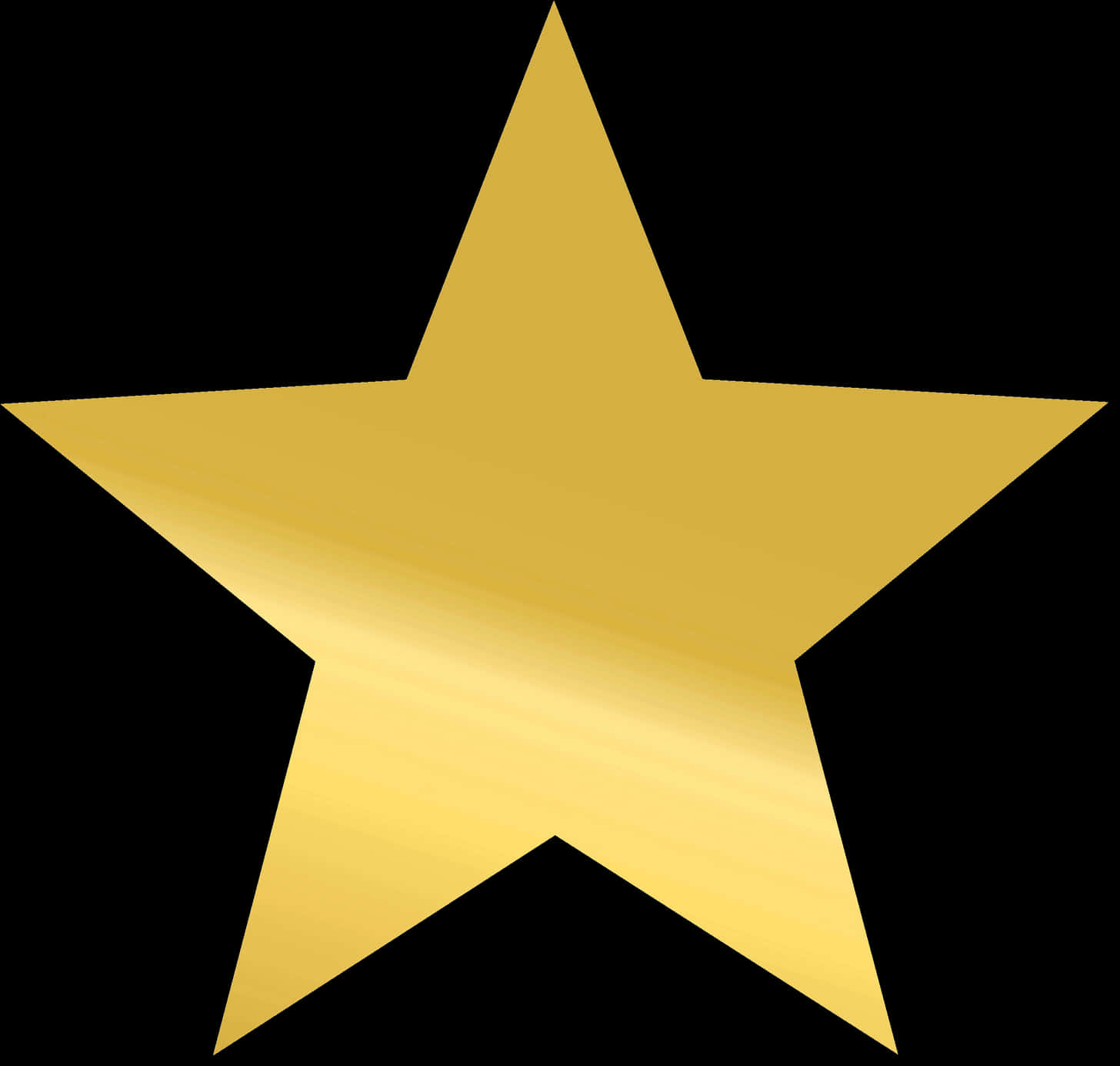 Golden Star Graphic PNG Image