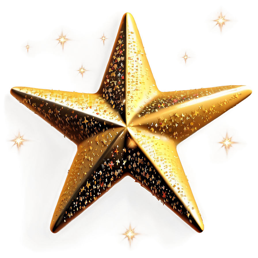 Golden Star Sparkle Png 7 PNG Image