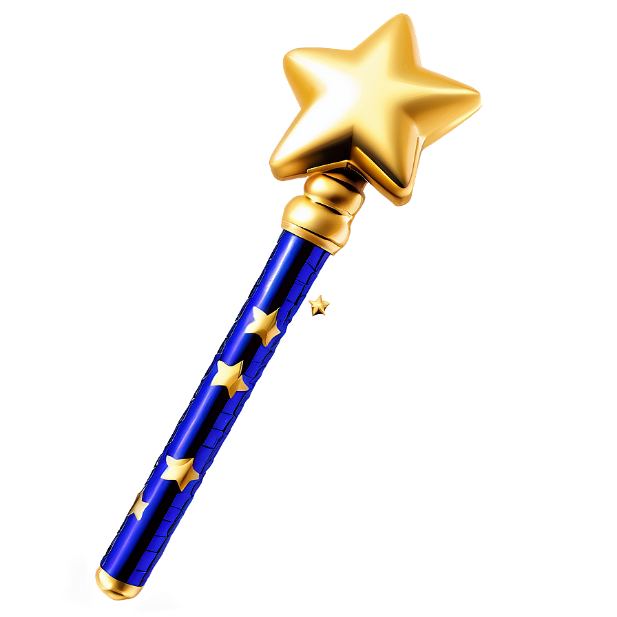 Golden Star Wand Png 06132024 PNG Image