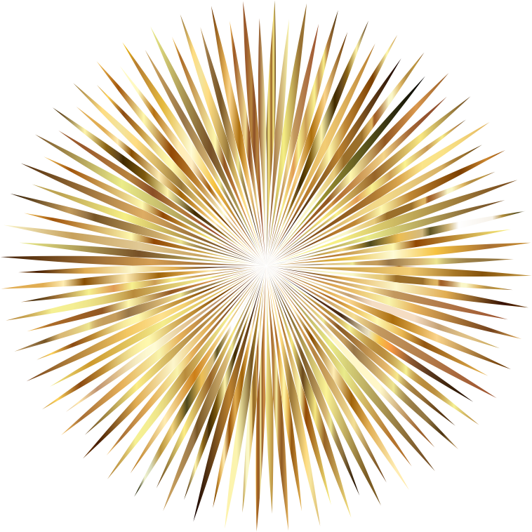 Golden Starburst Background PNG Image