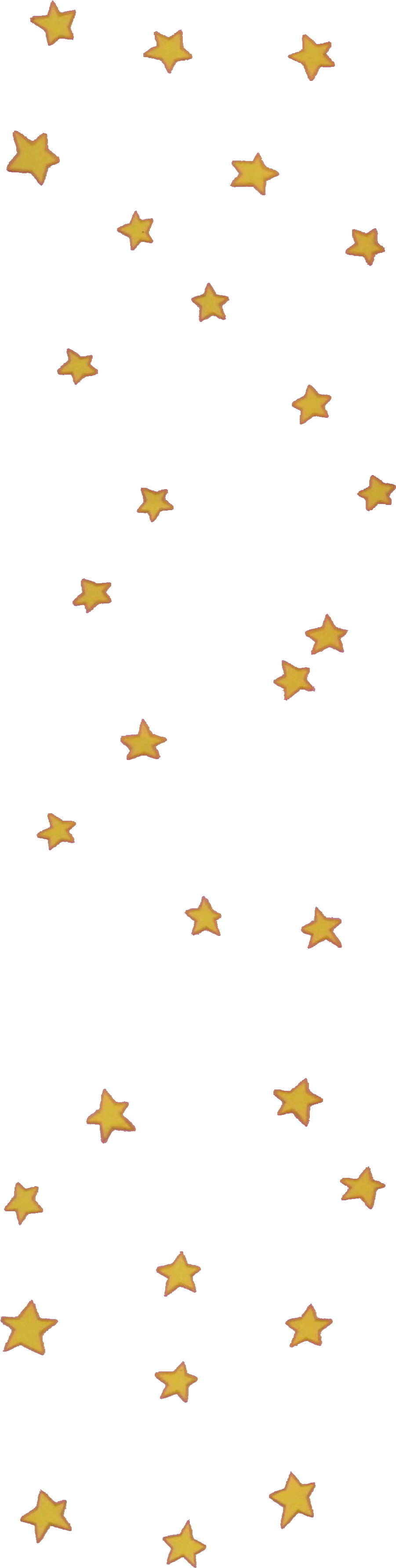 Golden Stars Patternon Blue Background PNG Image