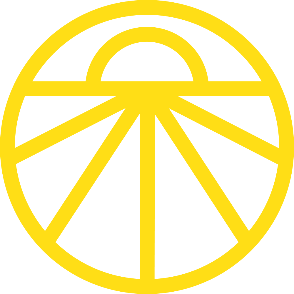 Golden Sunrise Symbol PNG Image