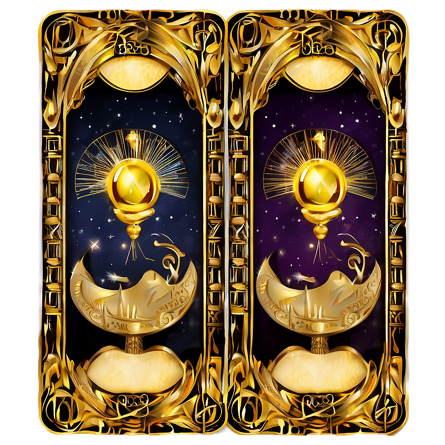 Golden Tarot Cards Png 81 PNG Image