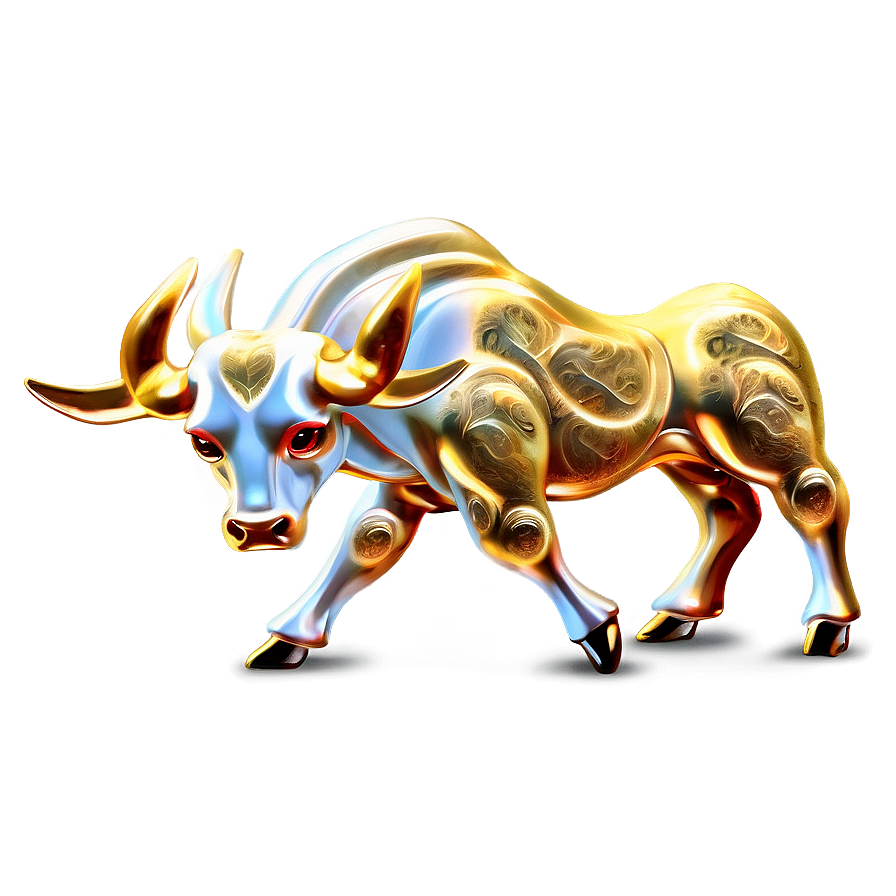 Golden Taurus Illustration Png Ucc PNG Image