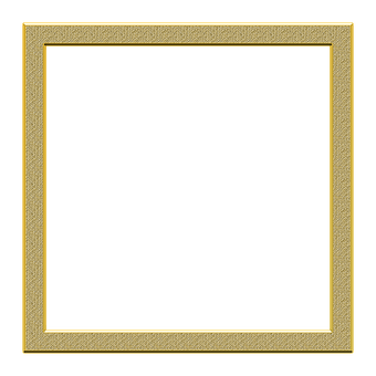 Golden Textured Frame PNG Image