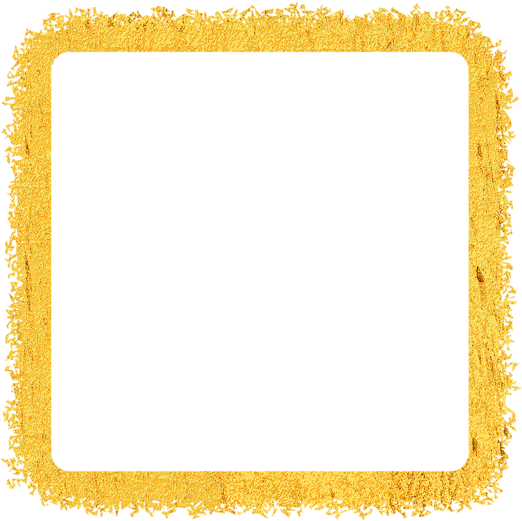 Golden Textured Square Frame PNG Image