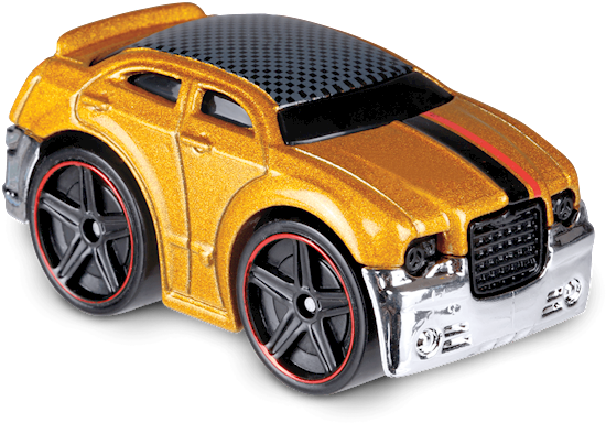 Golden Toy Chrysler Car Model PNG Image