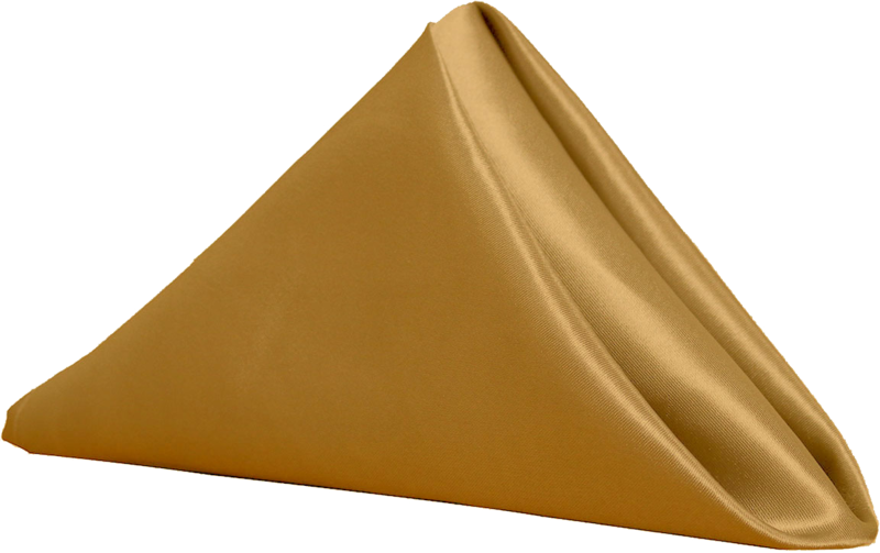 Golden Triangle Napkin Folded PNG Image