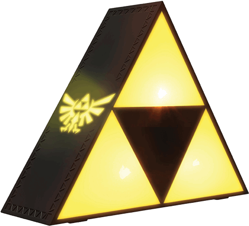 Golden Triforce Illustration PNG Image