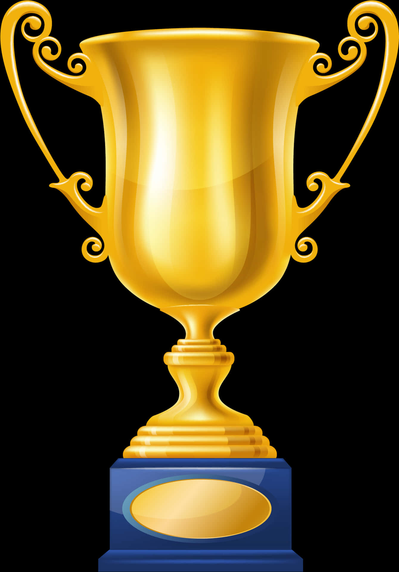 Golden Trophy Award.png PNG Image